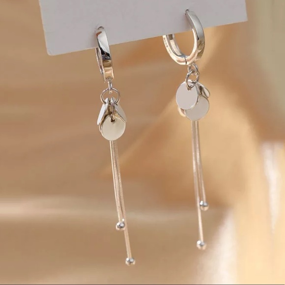 NEW 925 STERLING SILVER ROUND HOOP EARRINGS, NICE EARRINGS, CUTE EARRINGS - Picture 5 of 5